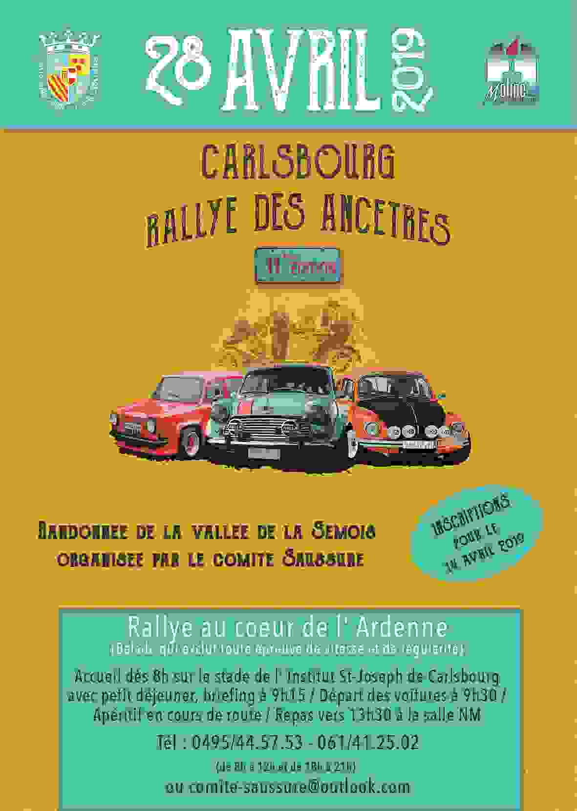 11ième  Rallye de la Semois avec voitures ancêtres - Carlsbourg -