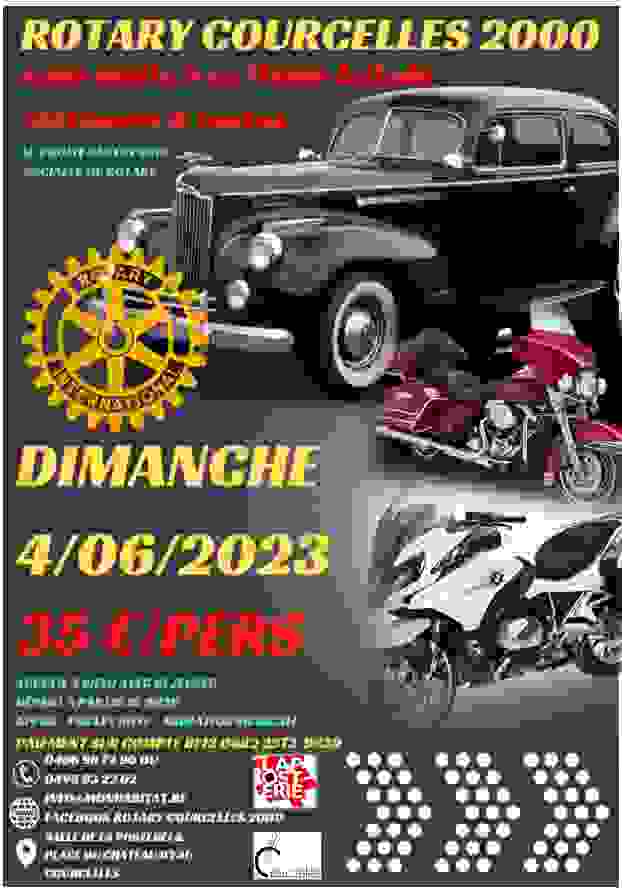 10 ème Balade Oldtimers et Motos Rotary Courcelles 2000