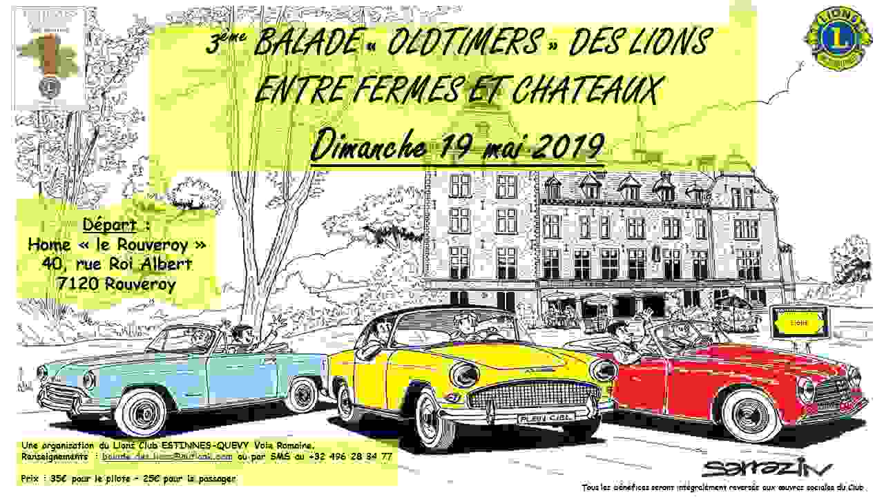 3ème balade Oldtimers des Lions "entre fermes et châteaux"