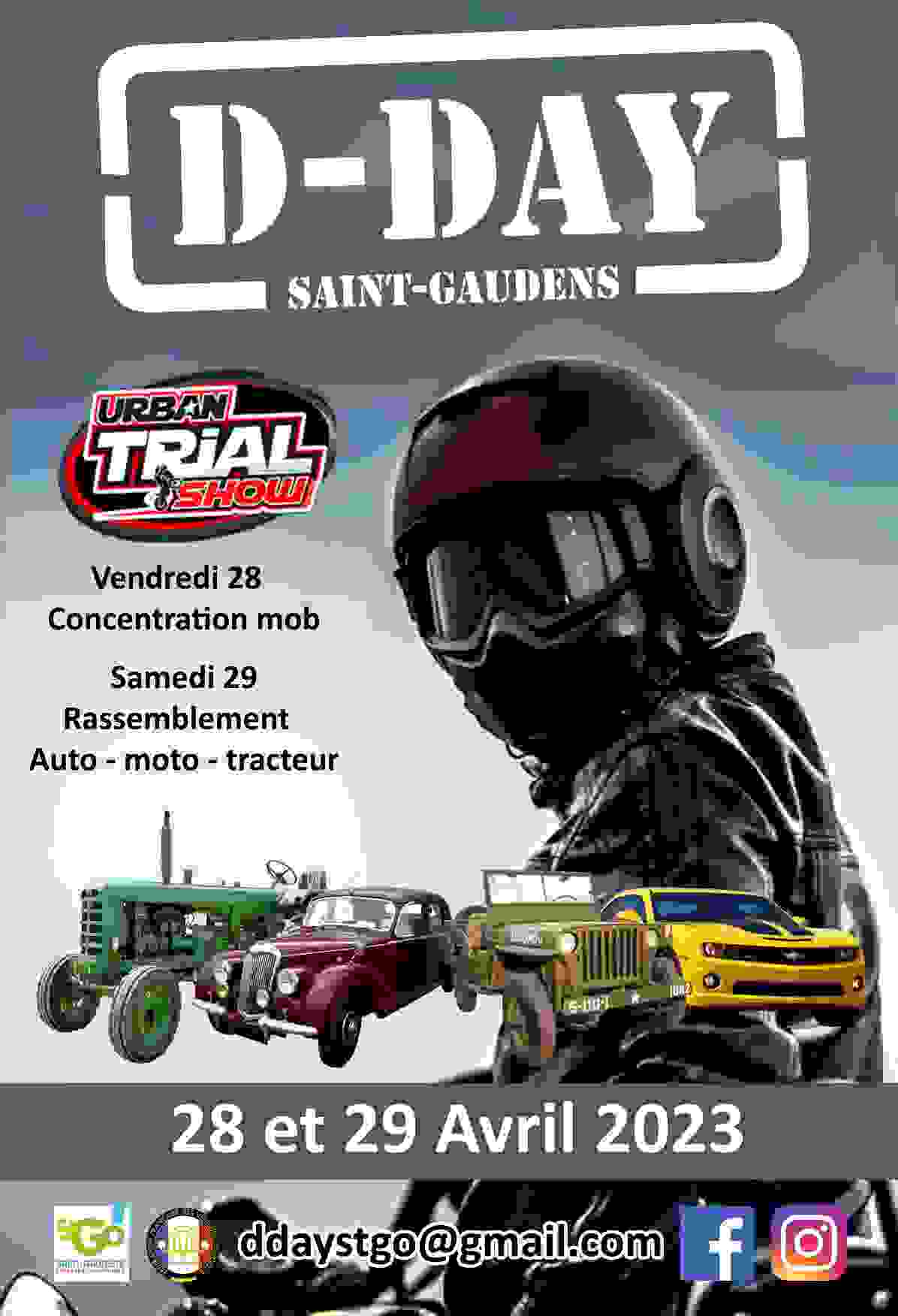 D-DAY ST Gaudens Rassemblement AUTO MOTO TRACTEUR