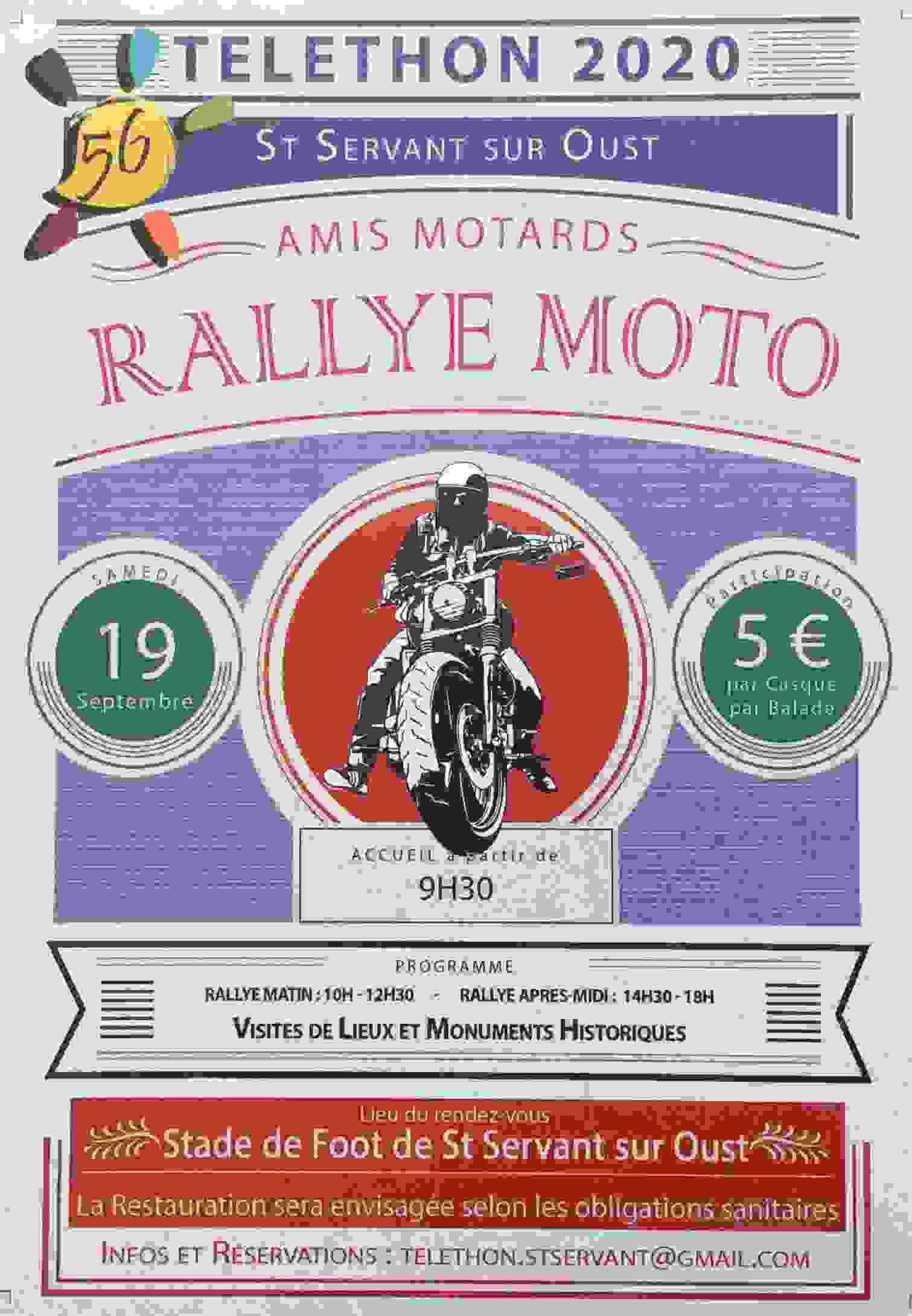 Rallye touristique auto-moto pour le Téléthon