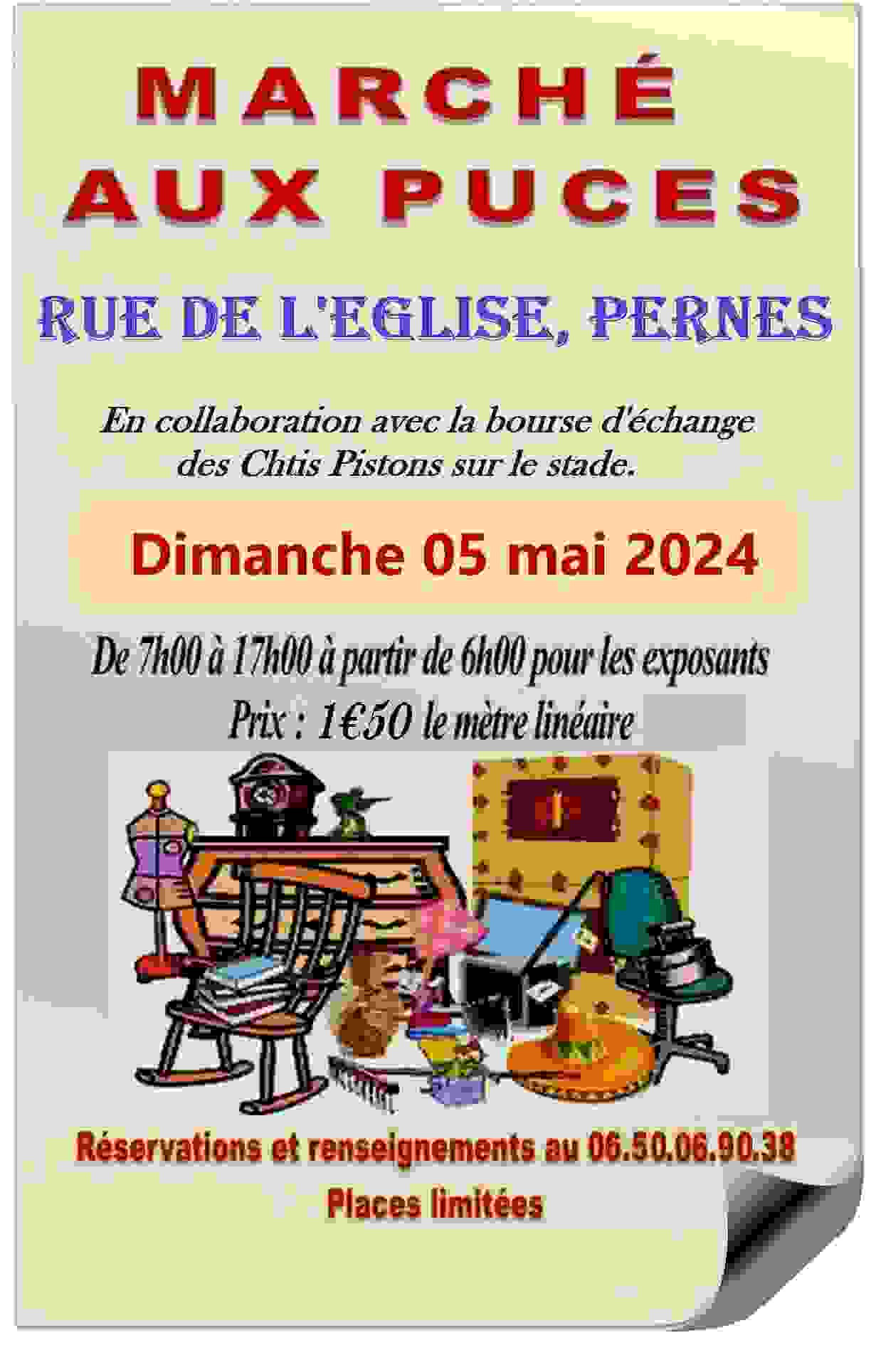 Marche aux puces 5 mai 2024 Pernes