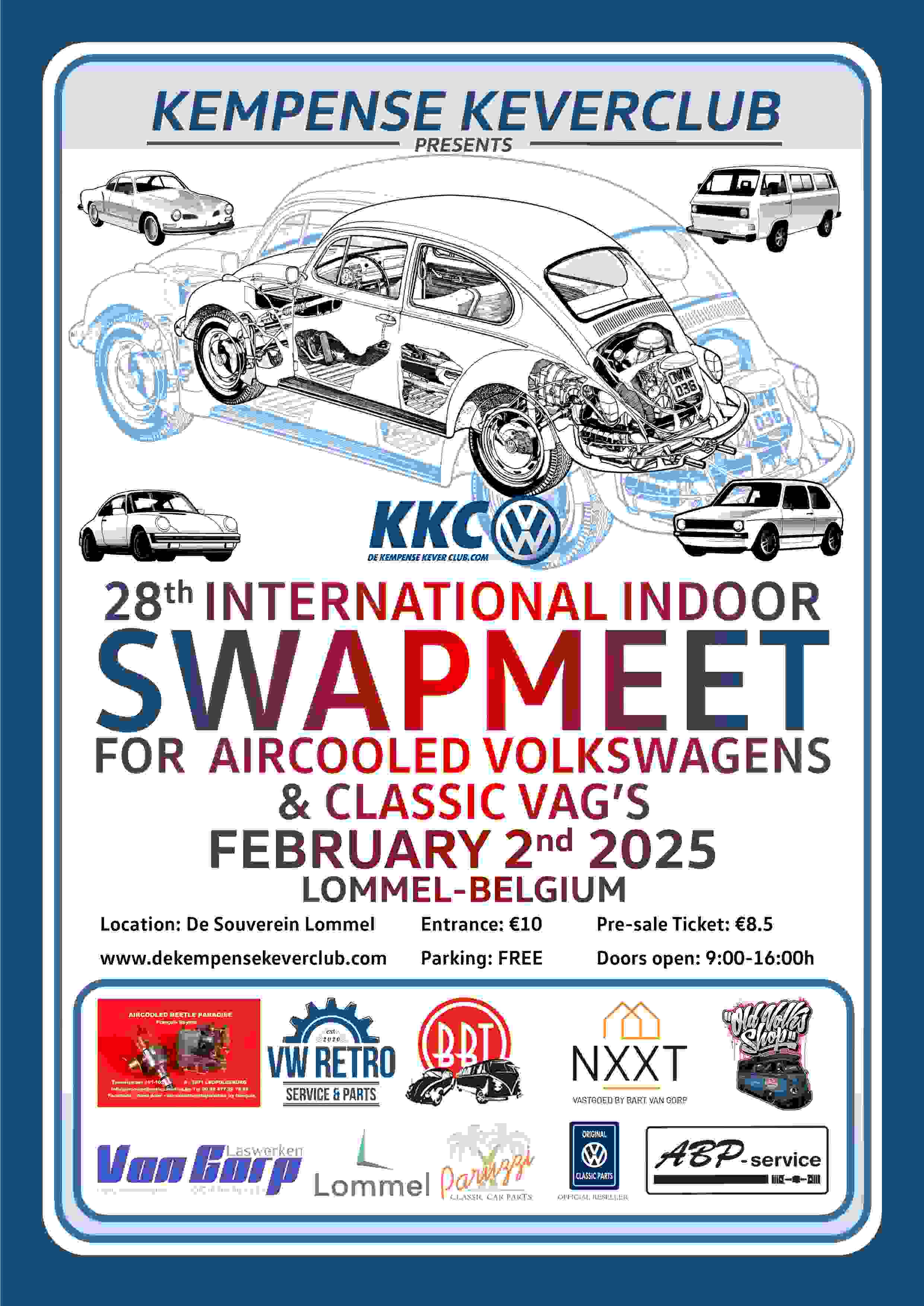 28th International Indoor Swapmeet for Aircooled VW's & Classic VAG's